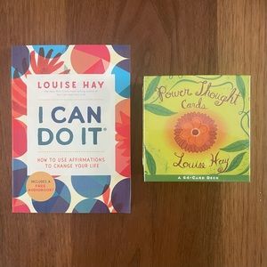 Louise Hay “Power Thought Cards” and “I Can Do It” book